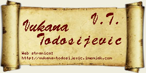 Vukana Todosijević vizit kartica